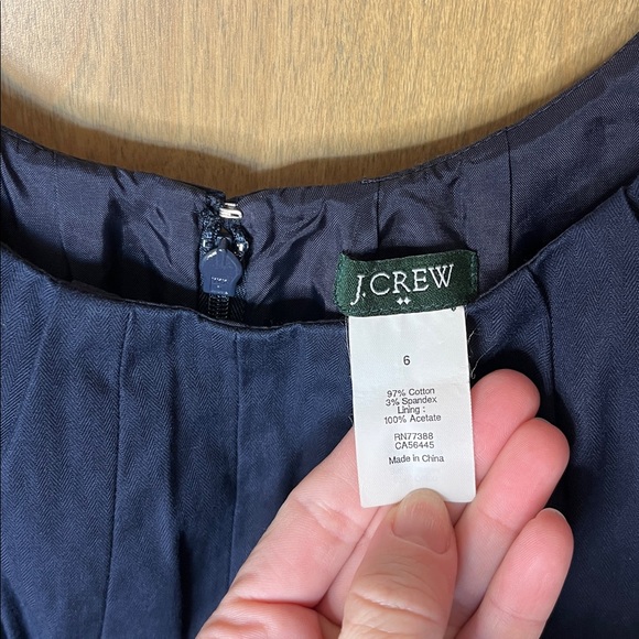 EUC J. Crew blue mini dress - Picture 5 of 8